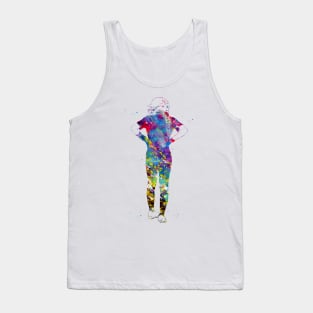 Softball Player Girl Tank Top